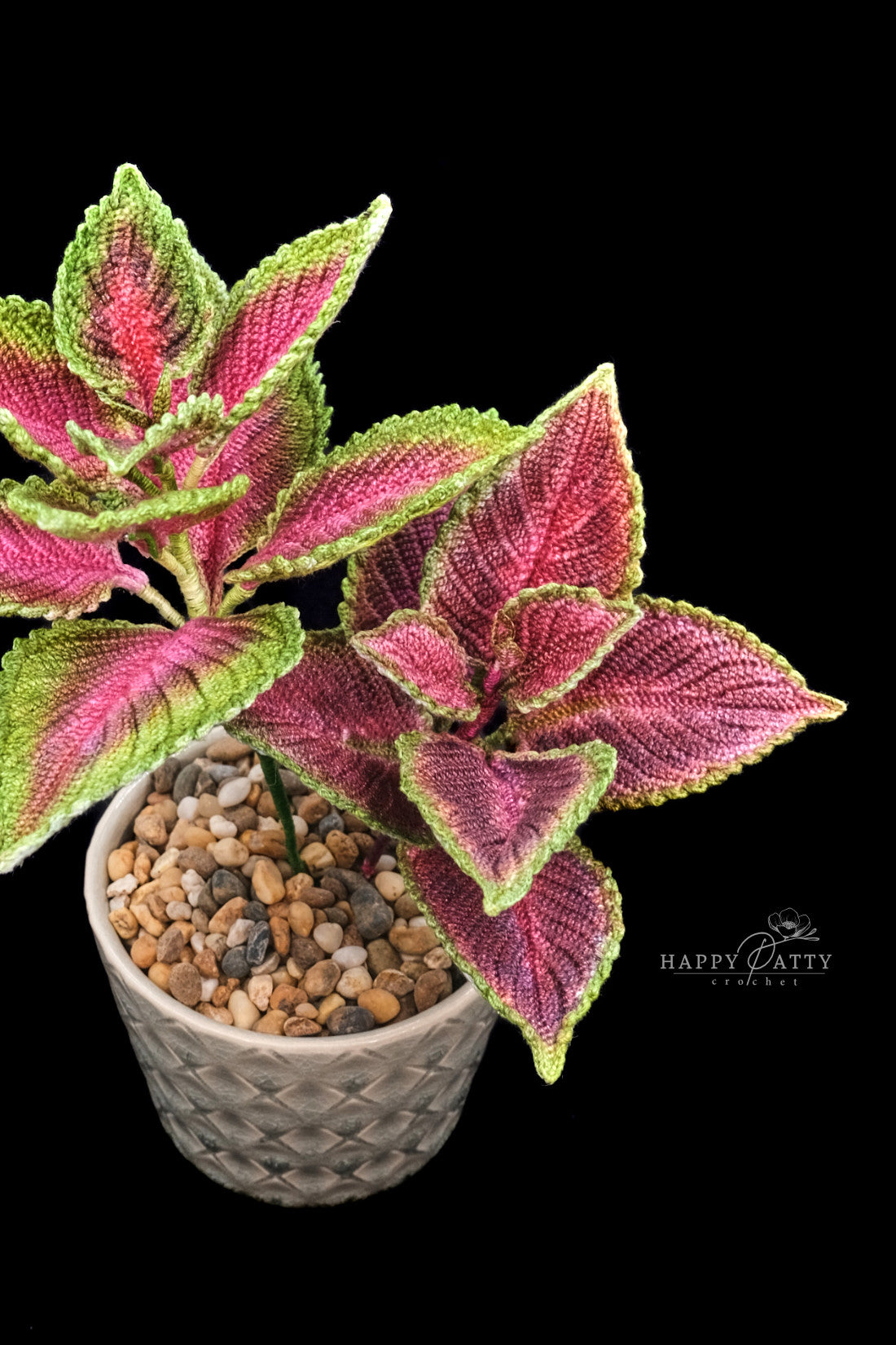 crochet house plant Crochet Coleus Pattern by Happy Patty Crochet