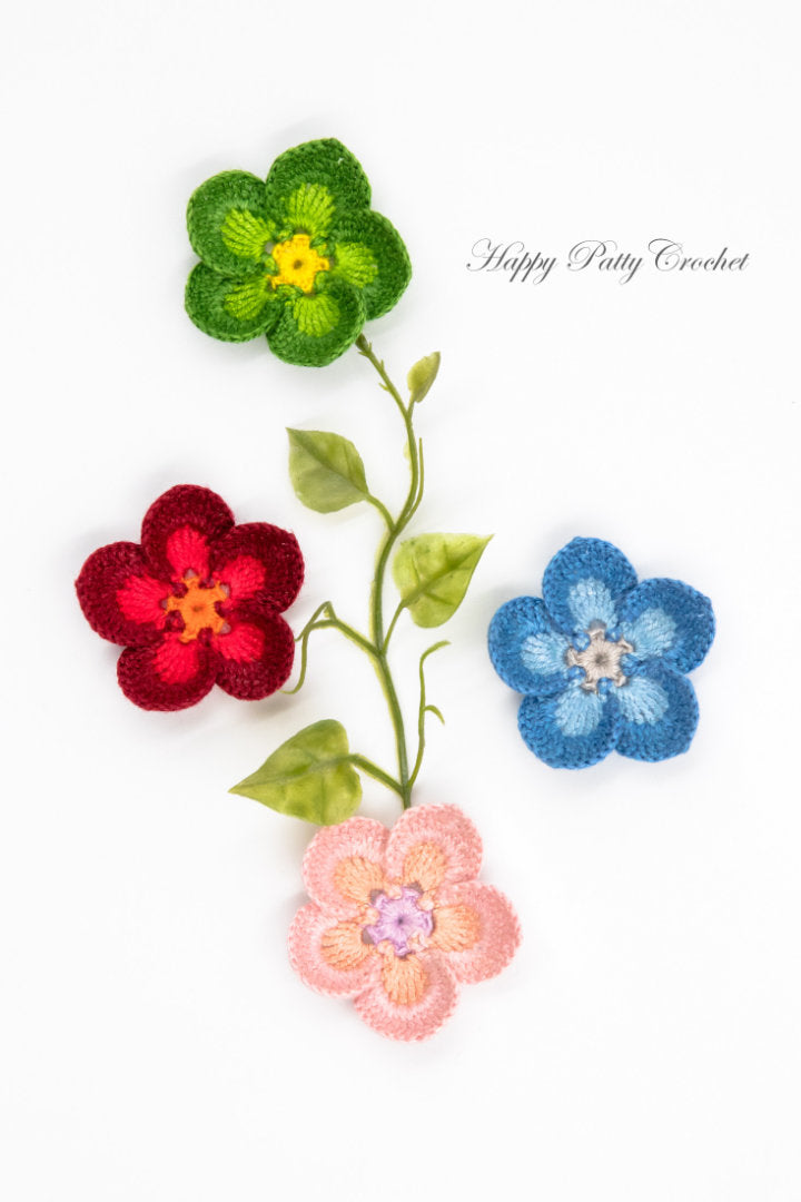 9 Flower Appliques