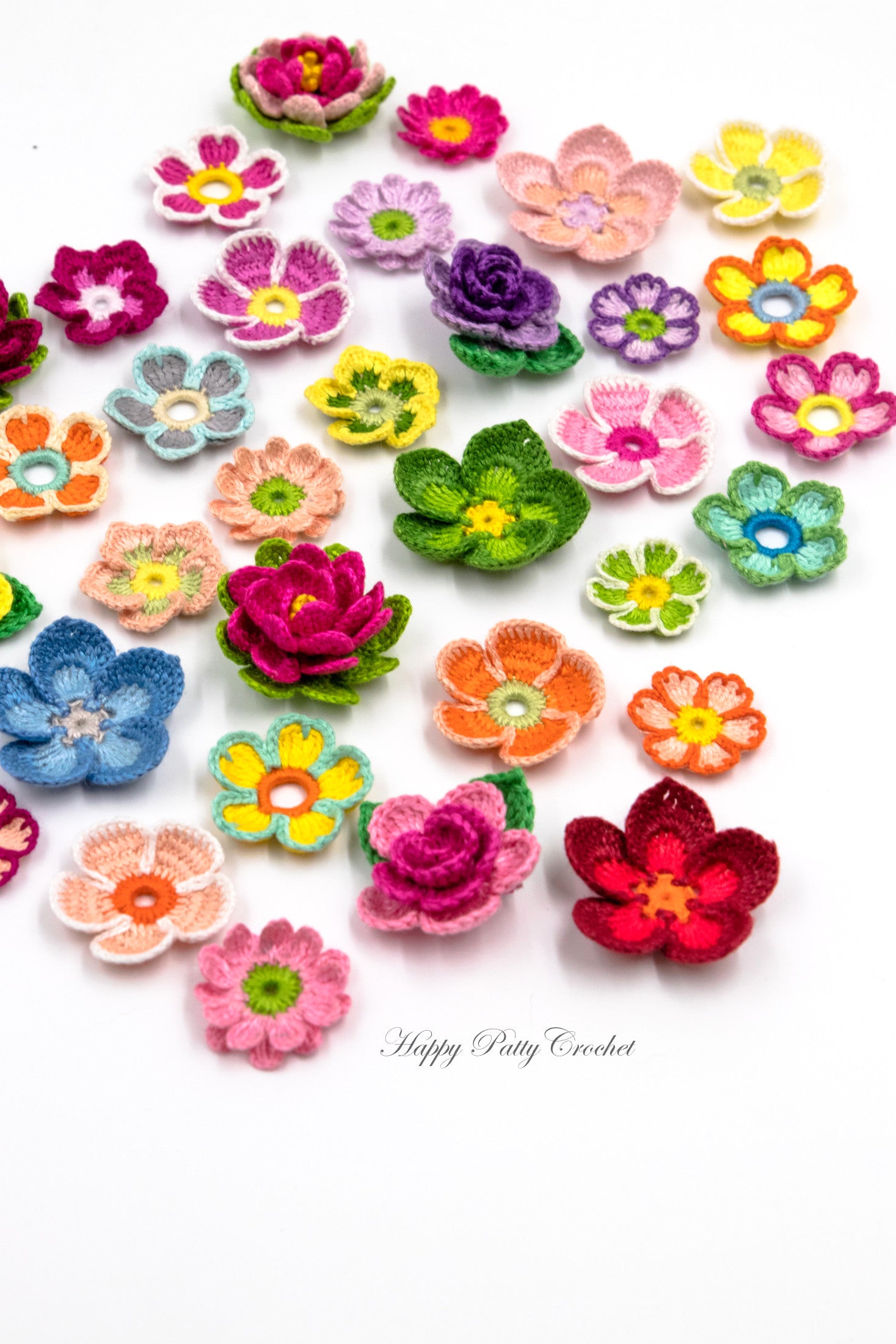 9 Flower Appliques