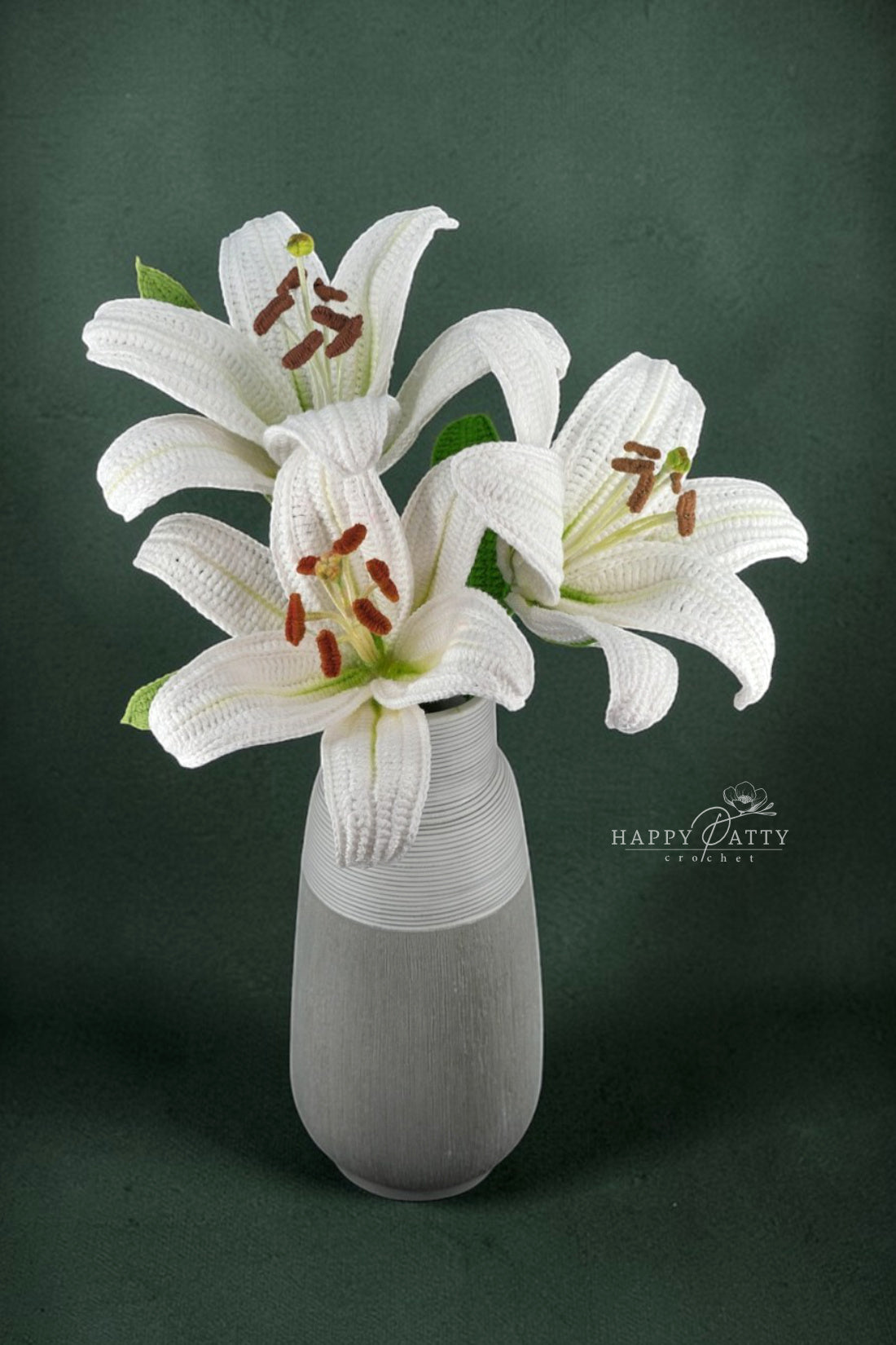Easy Lily Crochet Pattern by Happy Patty Crochet