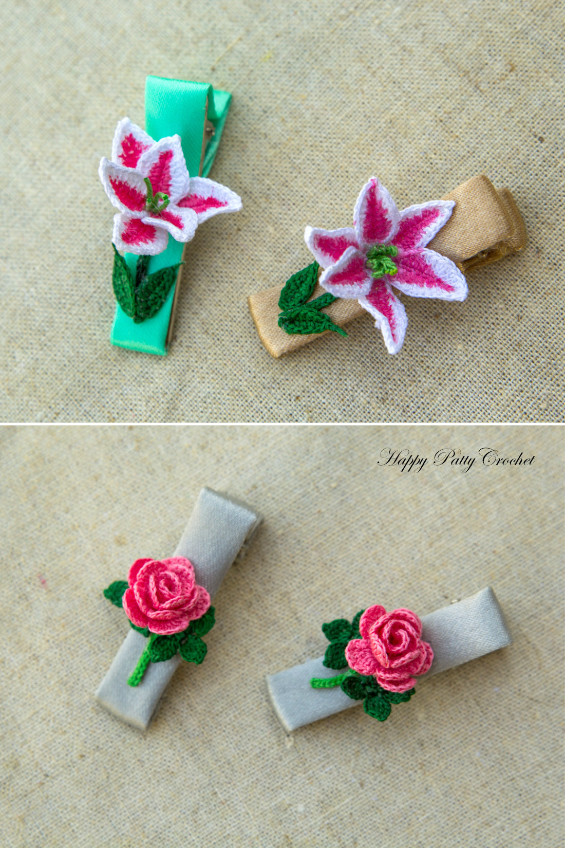 Flower Hair Clips