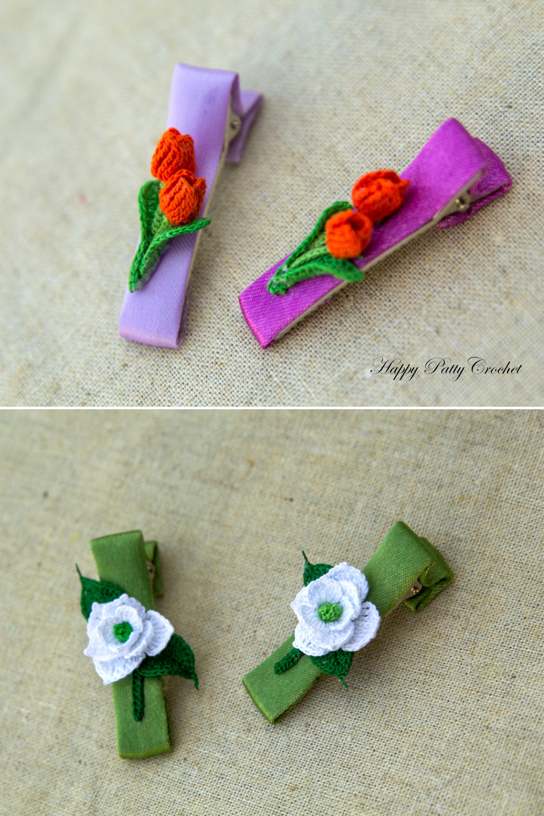 Flower Hair Clips