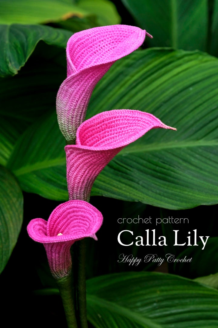 Crochet Pattern for a Calla Lily - Crochet Flower Pattern for an Arum Lily Flower