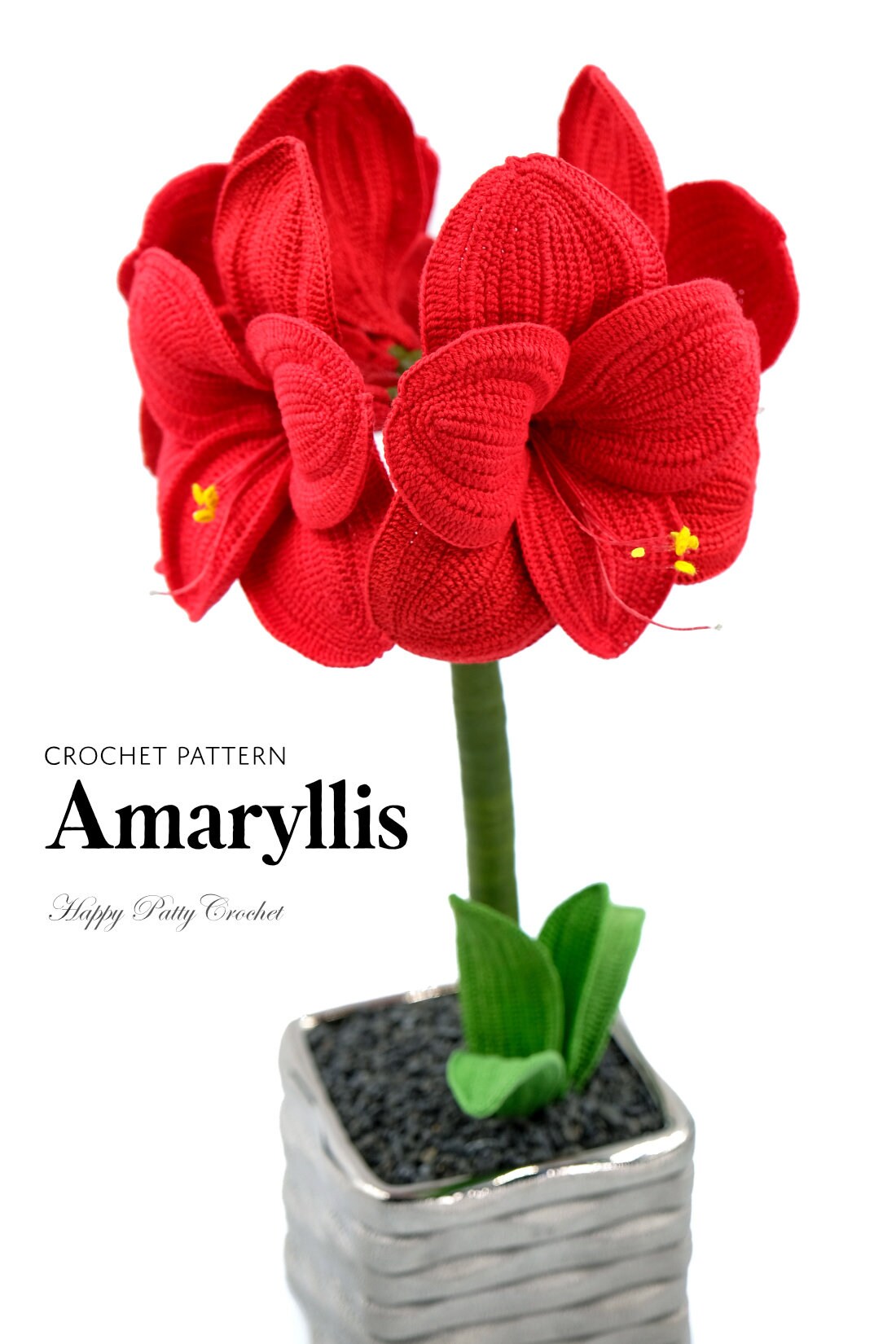 Crochet Amaryllis Pattern - Crochet Flower Pattern for an Amaryllis