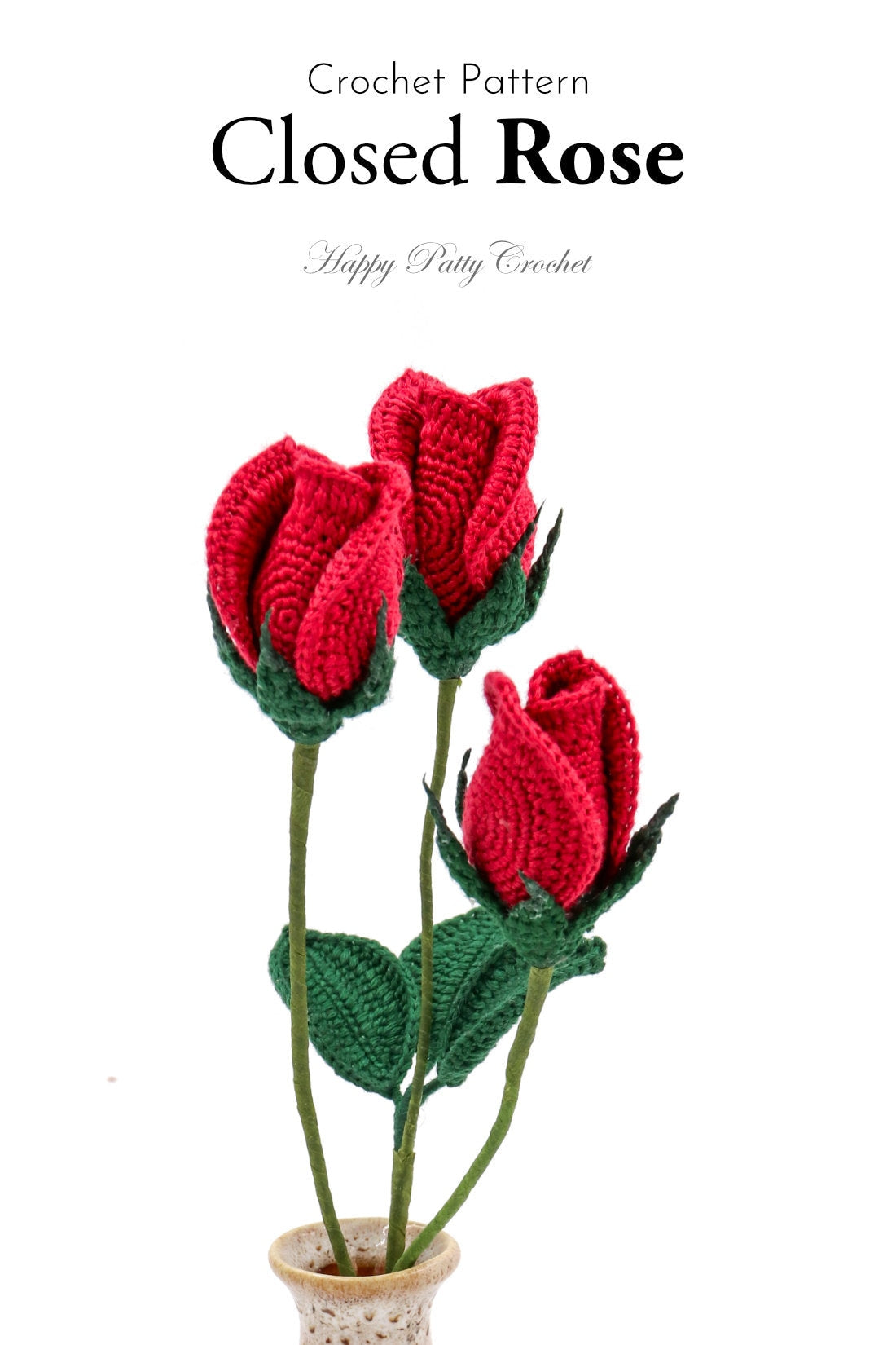 Easy Crochet Roses Patterns - Crochet Rose Patterns for Bouquet &amp; Arrangement