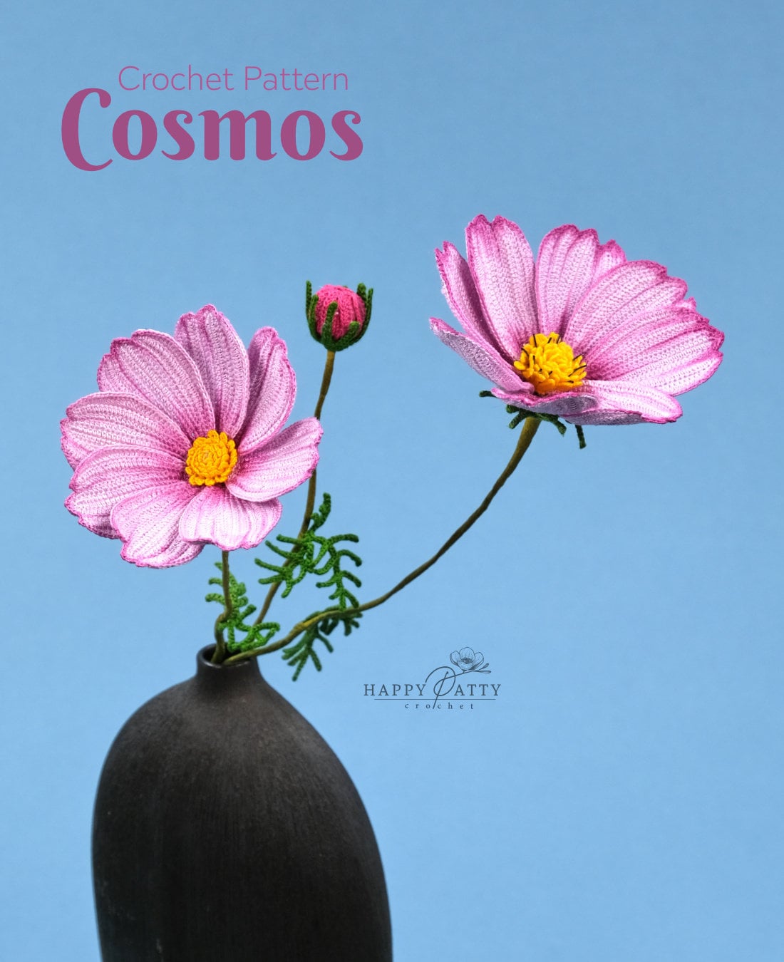 Crochet Pattern for a Cosmos Flower - Crochet Flower Pattern for a Cosmos Flower