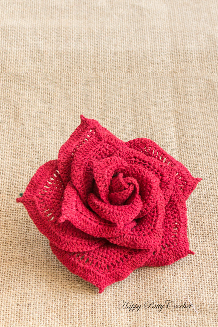 Large Rose Applique