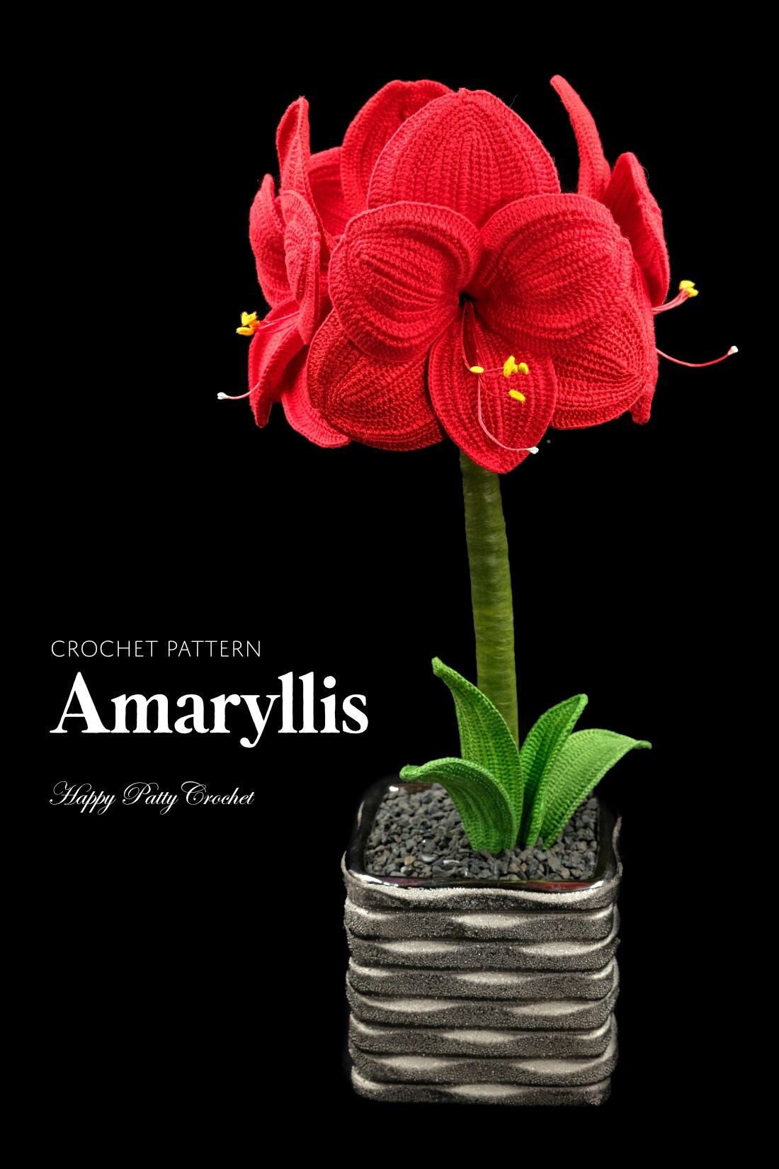 Crochet Amaryllis Pattern - Crochet Flower Pattern for an Amaryllis