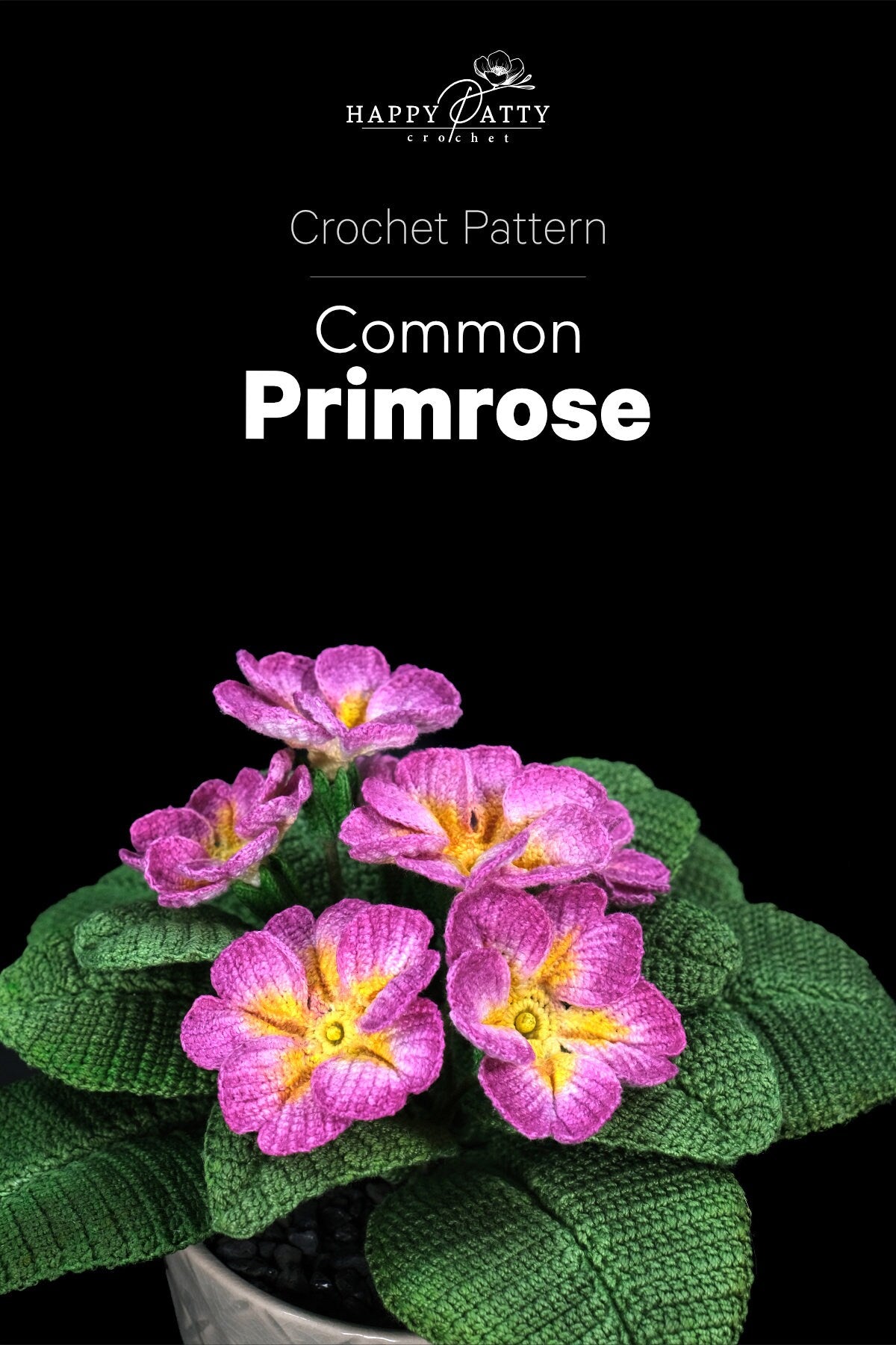 Crochet Primrose Flower Pattern - Crochet Flower Pattern for a Primrose Plant