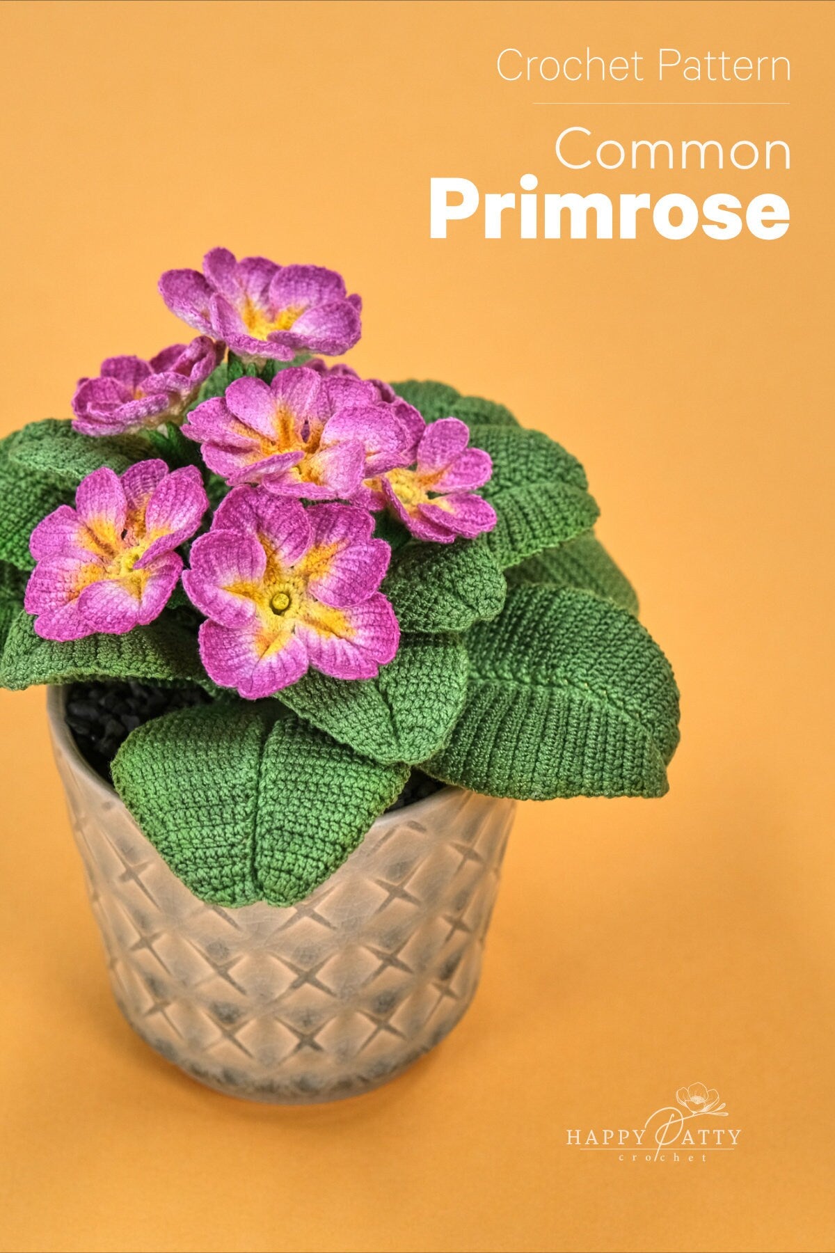 Crochet Primrose Flower Pattern - Crochet Flower Pattern for a Primrose Plant