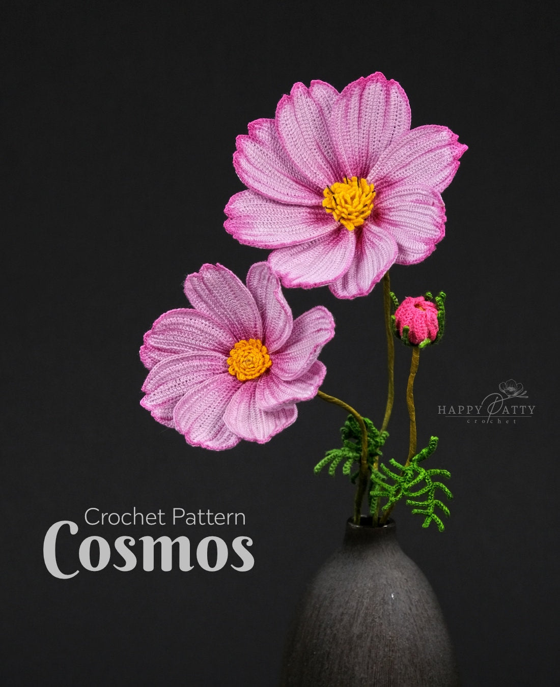 Crochet Pattern for a Cosmos Flower - Crochet Flower Pattern for a Cosmos Flower